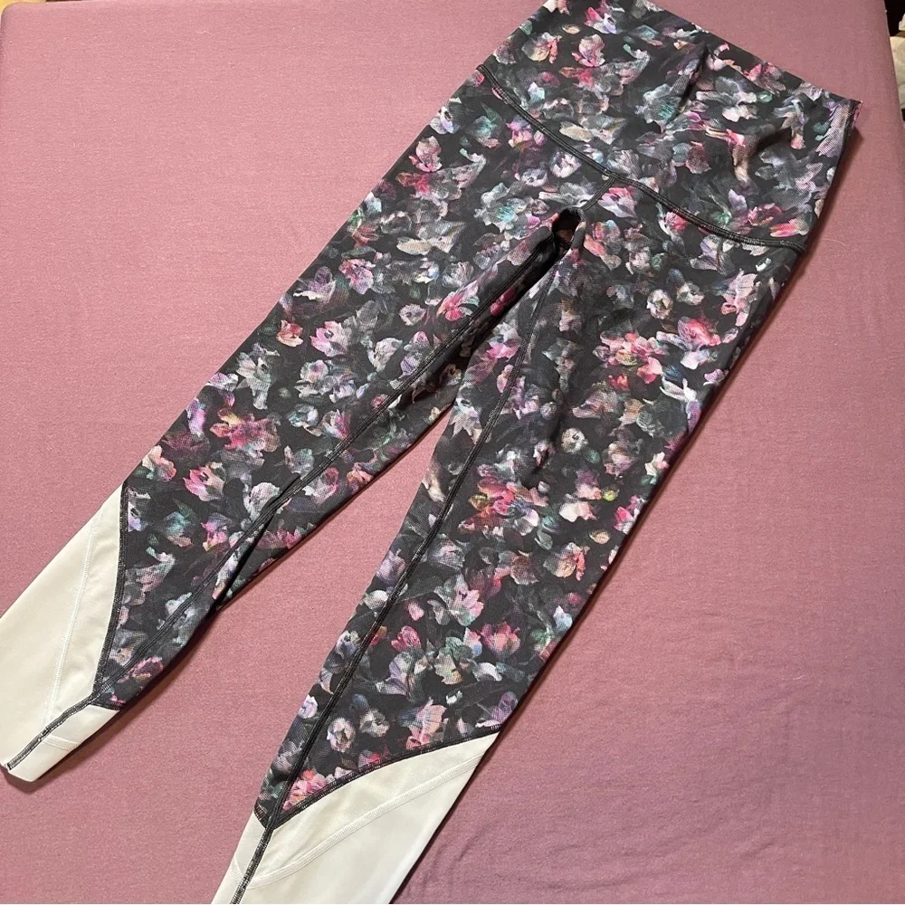 Lululemon Wunder Under Crop HR *Roll Down Scallop Full-On Luxtreme 23